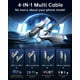 thumbnail image 2 of Cable 4 En 1 Usb C A Lightning De 1 5 M Y 60 W Para Iphone, 2 of 3