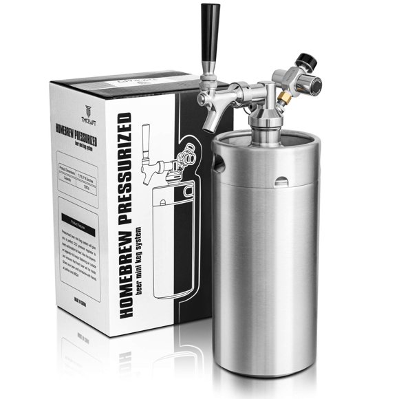 Mini Barril TMCRAFT 3,8 L de Acero Inoxidable a Presión