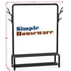 thumbnail image 5 of Perchero para ropa de armario, sencillo, 132 cm, con espacio de almacenamiento, negro, 5 of 7