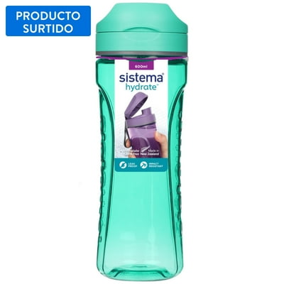 Botella Deportiva 600 Ml Surtido Plástico Sistema