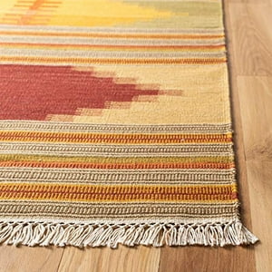 Safavieh Kilim Collection Nvk177A Handmade Southwestern Tribal Wool Accent Alfombra, 2 'X 3', Rojo / Multi
