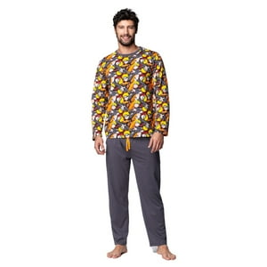 Pijama Hombre Invierno Algodón Naruto C1 Top
