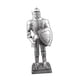 thumbnail image 1 of Figura Decorativa De Caballero Medieval De Metal Para El Hogar Y La Oficina, Colección Versátil Plateada, 1 of 5