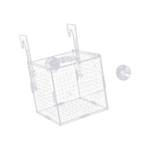 Ioensy - Caja De Aislamiento Para Acuario Suministro De Acuario Transparente Para Camarones De Peces Agresivos 15X15X15Cm Y Anzuelo