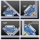 thumbnail image 4 of Set 2 Escuadras Magnéticas Soldar Ángulos 45° 90° 135° 28lbs, 4 of 8