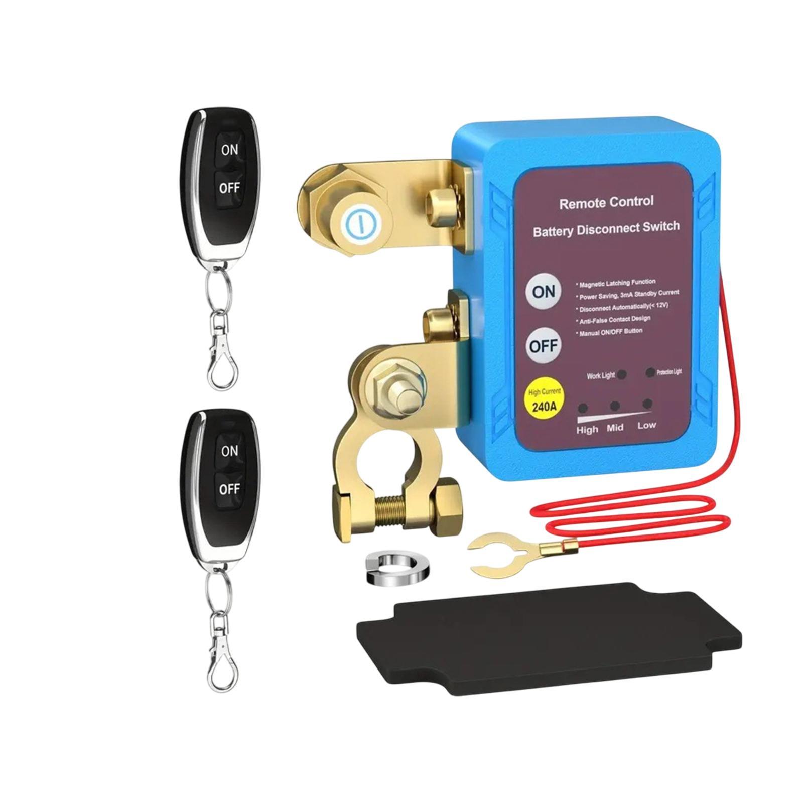 Magideal - Interruptor De Apagado Automático Car Batería De Asesinato Interruptor De Batería Anti -Retrado Reemplación Profesional Batería Remota Desconectación