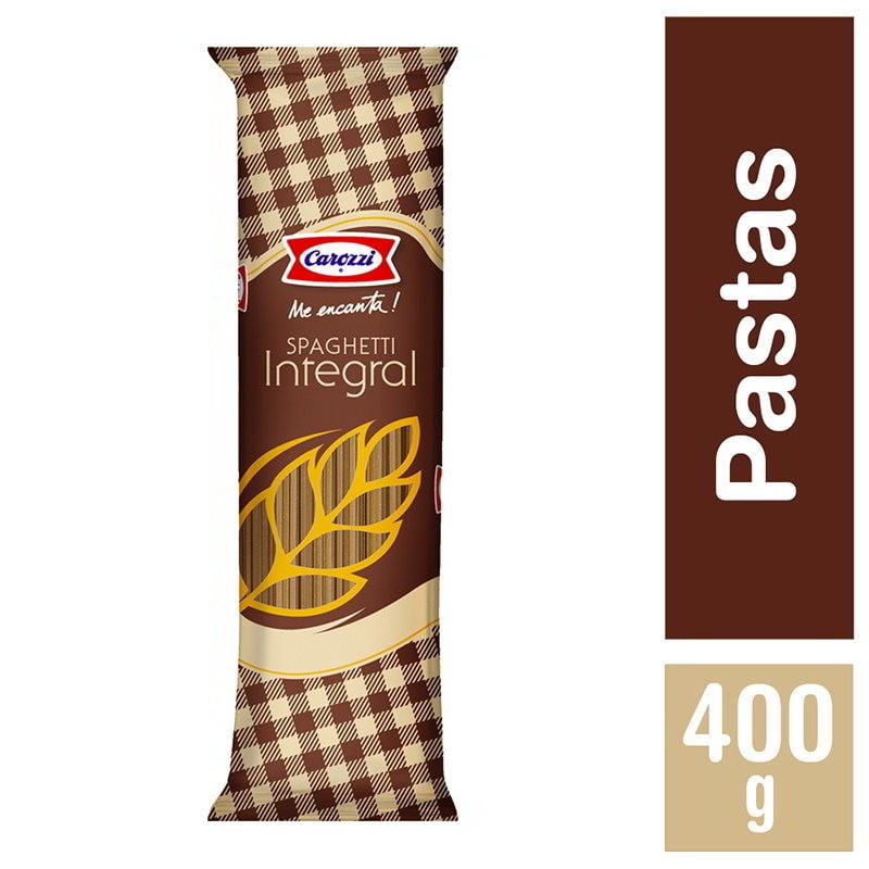 Fideo Pasta Integral Spaghetti N°5 Bolsa 400 g Carozzi
