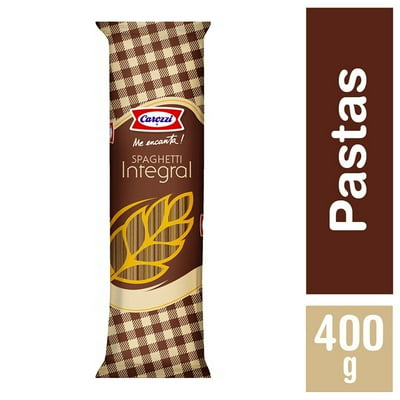 Fideo Pasta Integral Spaghetti N°5 Bolsa 400 G Carozzi