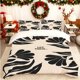 thumbnail image 1 of Dark Green Floral LETTHEM Printed Duvet Cover Set Includes a Soft Duvet Cover and 2 Pillowcases Suitable for All Seasons Ideal for Home Bedrooms and Guest Rooms, 1 of 1