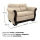 thumbnail image 3 of Sofá Con Resorte Estructural 2 Personas Taurus Chenille Beige, 3 of 3