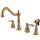 thumbnail image 1 of Grifo de cocina Kingston Brass KS1792PLBS de instalación amplia, latón pulido, 1 of 3