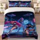 thumbnail image 1 of K-Pop Cyberpunk Illustration Printed Bedding Set Soft Duvet Cover and 2 Pillowcases, 1 of 5