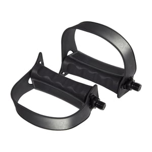 Ioensy - Pedales De Bicicleta Estática Con Correas Pedal De Plataforma Antideslizante De 9/16'' O 1/2'' Husillo Corto De 14 Mm
