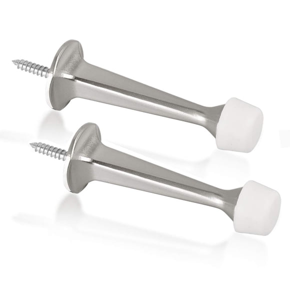 Topes de puerta KOVOSCH Solid Rigid, paquete de 2 con protector de pared