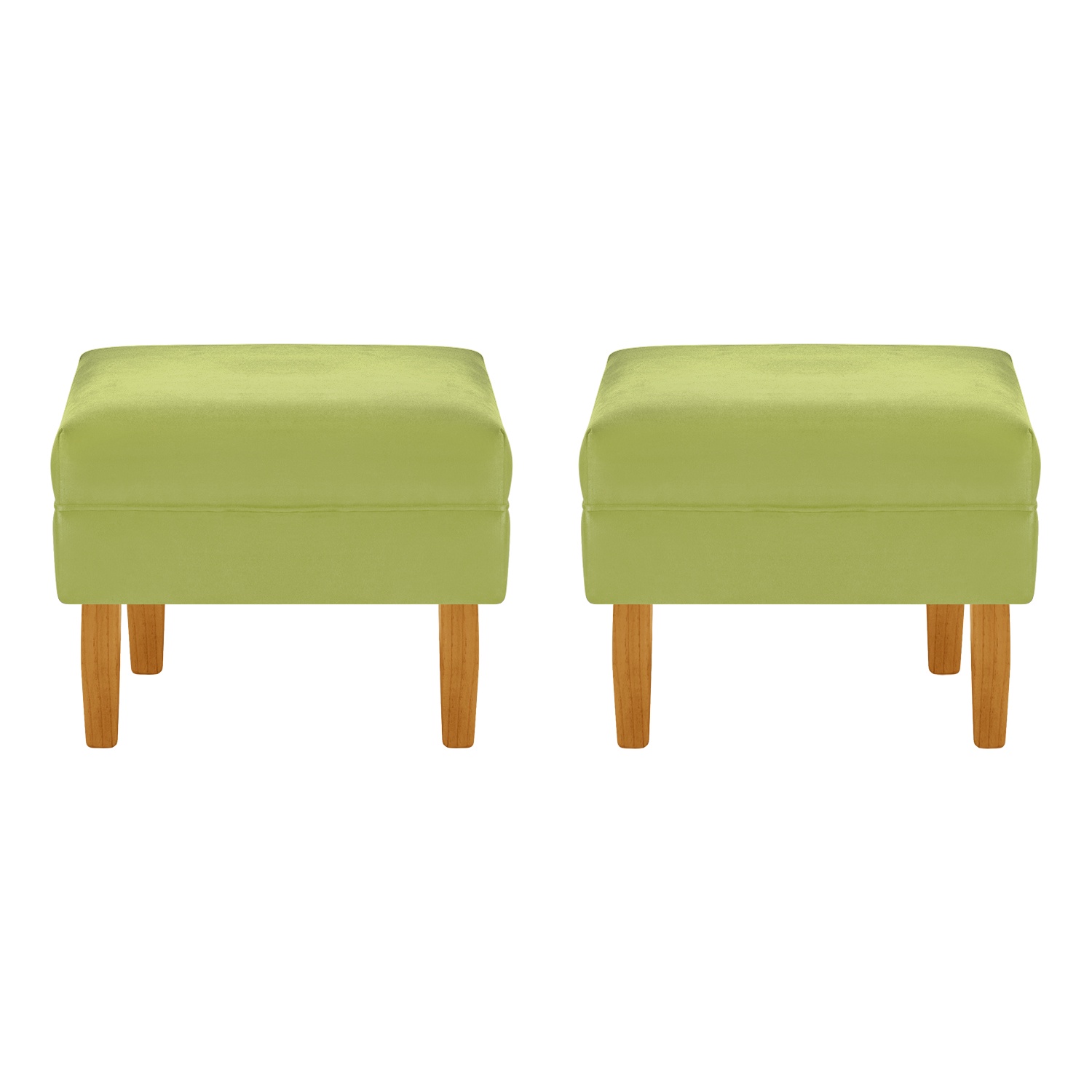 Bodevir - Set Pouf Sky 1C Felpa 04 Pistacho