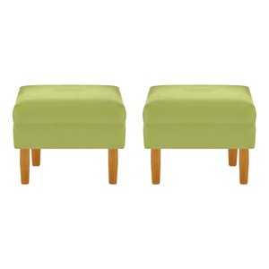 Bodevir - Set Pouf Sky 1C Felpa 04 Pistacho