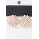 thumbnail image 1 of Aretes De Botón Fashnzfab Cúpula Con Perla, 1 of 2