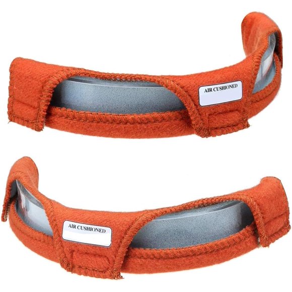 Cinta para sudor de casco Jedaful 2 unidades con amortiguación de aire - Naranja