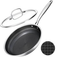 Sartén Useluck Antiadherente De 30 Cm Con Tapa Con Superficie En Forma De Panal