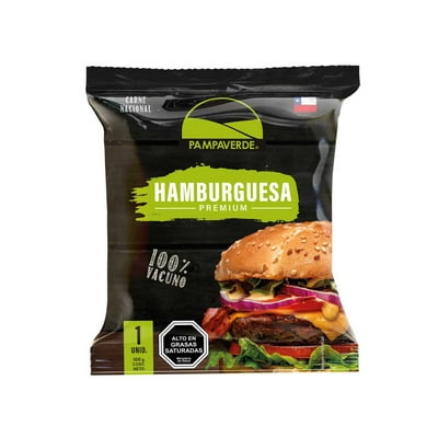 Hamburguesa De Vacuno Premium 100 G Pampa Verde