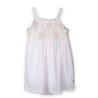Vestido Bebe Niña Blanco Pillin