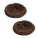 thumbnail image 1 of 2 piezas 12 cm hecho a mano Vine Bird Nest Nest House Nature Craft Holiday Decoration, 1 of 5