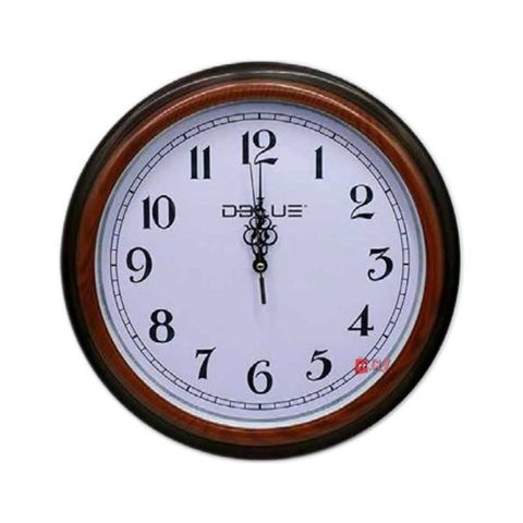 Dblue - Reloj Para Pared De 15.7 Pulgadas Borde Café - Ps