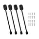 thumbnail image 4 of 4 Piezas De Patas De Mesa Plegables Portátiles Para Banco Mesa Auxiliar De Computadora 26 Cm Negro, 4 of 5