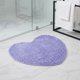 thumbnail image 5 of REGALWOVEN Alfombras de Baño de Chenilla en Forma de Corazón Suaves Absorbentes Alfombras Peludas Antideslizantes Lavables Alfombra Acolchada Púrpura 20" x 24", 5 of 7