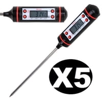 Genérico - Pack 5 Termómetros Digitales Precisión Para Alimentos