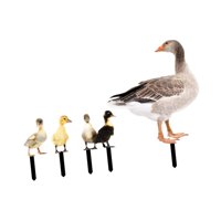 Ioensy - 4 Piezas De Estatua De Pato, Estacas De Animales, Decoración De Patio, Adorno Para Camino, Jardín, Patio