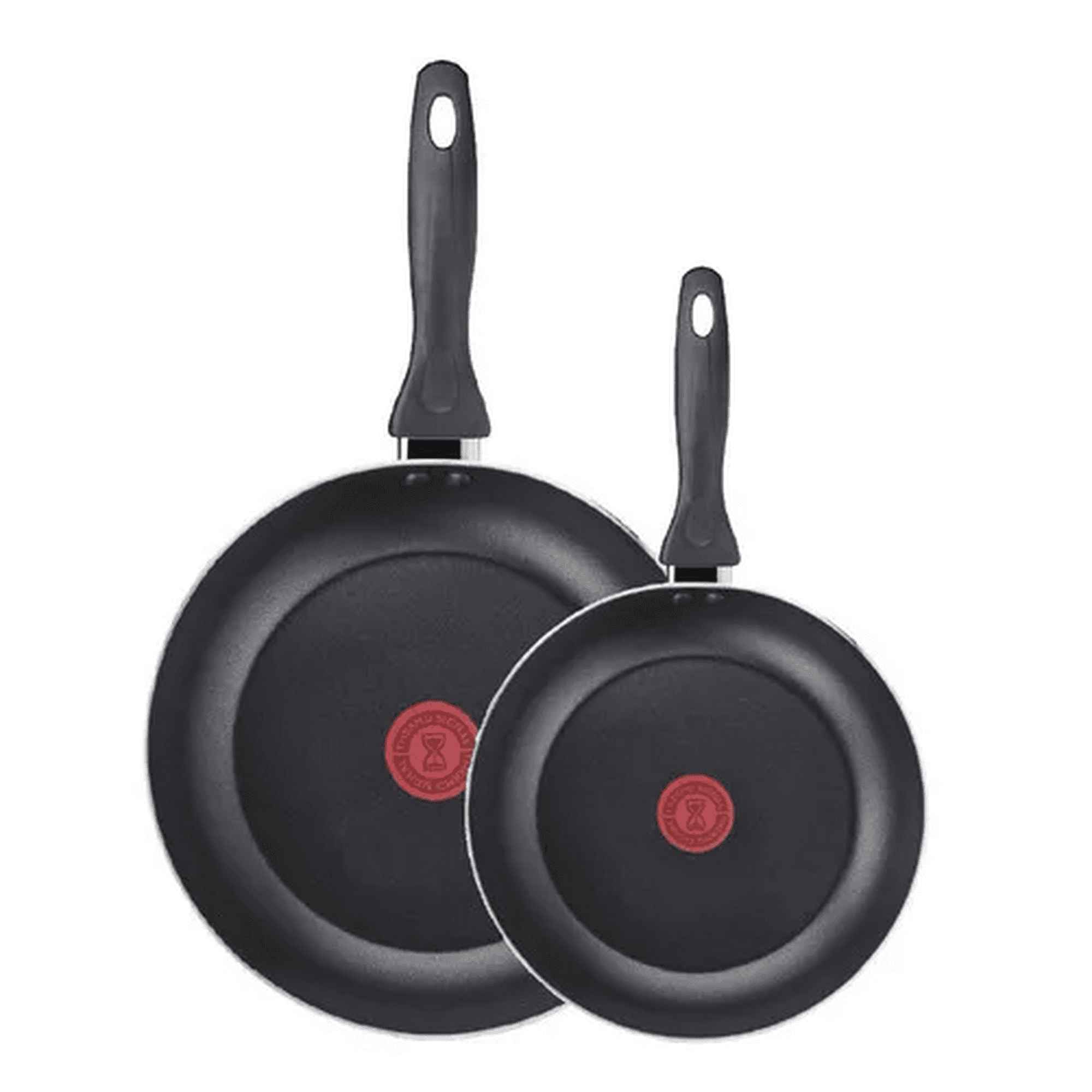 Genérico - Set De 2 Sartenes Easy Cook Tefal, 24 Cm Y 30 Cm, Aluminio, Negro