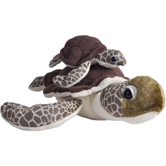 Animal de peluche Wild Republic, mamá y bebé, tortuga marina, 30 cm