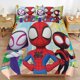thumbnail image 2 of Spiderman Spidey And His Amazing Friends Bedding Sets for Kids Men Women Full Size Comforter Set 3pcs Bedding Set, 2 of 3