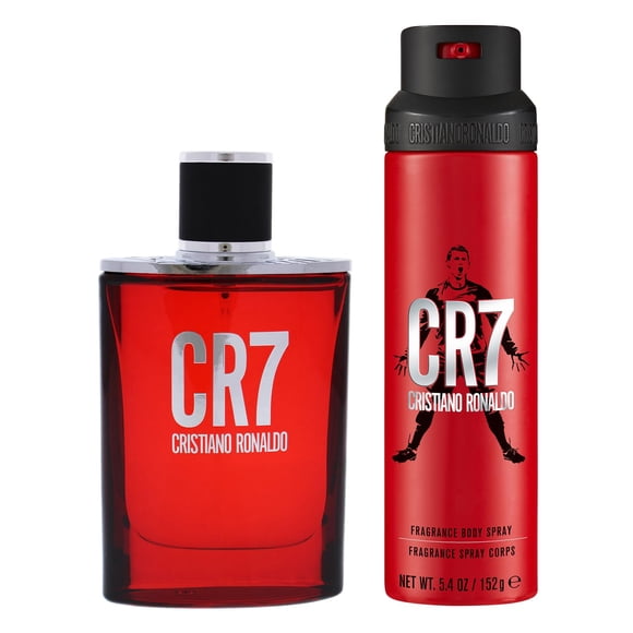 Set de fragancias CR7 de Cristiano Ronaldo EDT y spray corporal