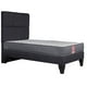 thumbnail image 1 of Cama Europea America-Gris + Respaldo Atenas 1.5 PL Tela Negro, 1 of 8