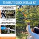 thumbnail image 2 of Kit de tirolesa Hyponix Zip Lines de 120 pies/200 pies con capacidad para 160 kg, 2 of 7