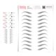 thumbnail image 1 of Tatuajes temporales de cejas Brows by Bossy estilo arqueado gris - Pack de 5, 1 of 8