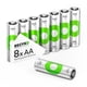 thumbnail image 1 of Pilas AA RECYKO 2000 mAh 8 unidades recargables, 1 of 8