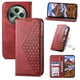 thumbnail image 1 of Funda Flip FOXDOCK para OPPO Reno 12F 4G , Estilo Billetera con Diseño Rombo, Correa de Mano y Soporte, Uso Diario, 1 of 6