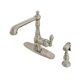 thumbnail image 1 of Grifo de cocina Kingston Brass Gourmetier GSY7208ACLBS níquel cepillado, 1 of 2
