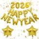 thumbnail image 1 of Globos Happy New Year 2026 Dorados 40 Cm Con Pancarta, 1 of 7