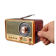 thumbnail image 3 of Radio Portatil Recargable Retro Classic 1940`s Madera, 3 of 3