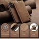 thumbnail image 5 of Funda de Cuero CaseMe para Samsung Galaxy A57 5G, Funda de Cuero Tipo Billetera Abatible con Tarjetero, Cierre Magnético, a Prueba de Golpes, Soporte, Funda Protectora para Teléfono para Samsung, 5 of 10