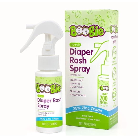 Crema para dermatitis del pañal en aerosol Boogie para piel sensible de bebés, 50 ml