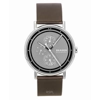 Reloj Multifunción Skagen Signatur Correa De Cuero Gris Hombre