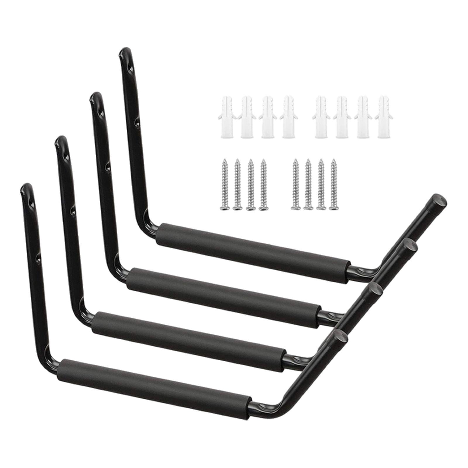 Ioensy - 4 Uds. Ganchos Para Perchas Para Kayak, Maderas Colgantes, Soporte De Pared Para Bicicletas, Estante De Almacenamiento Para Kayak