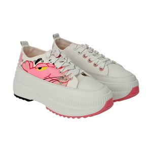 Zapatilla Pink Panther Lona Con Plataforma
