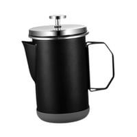 Bothyi - Cafetera De Prensa Francesa De 1000 Ml Con Filtro Para Cocina, Cafetería, Camping, Color Negro