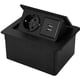 thumbnail image 2 of Adaptadores Eléctricos Empotrados, Base De Enchufe De Escritorio Para Mesa Auxiliar, Oficina, Negro Duradero, 2 of 2